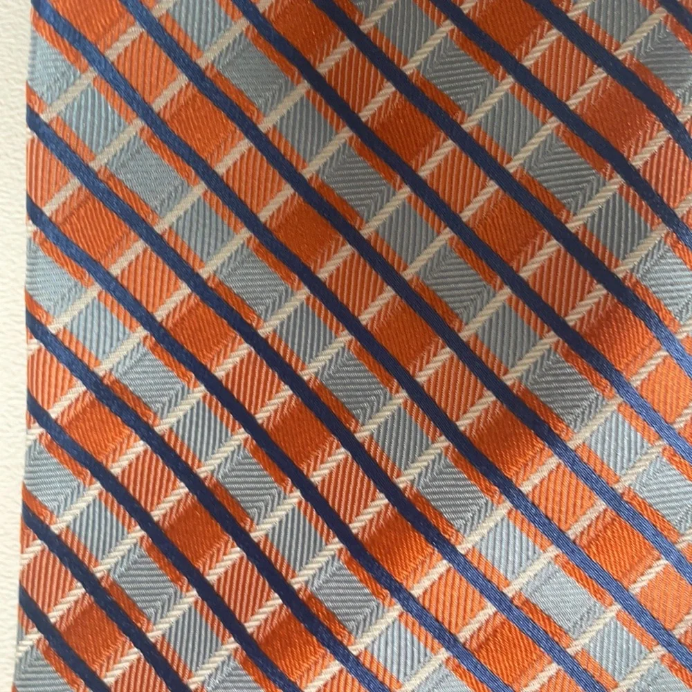 NAUTICA men's tie orange and blue